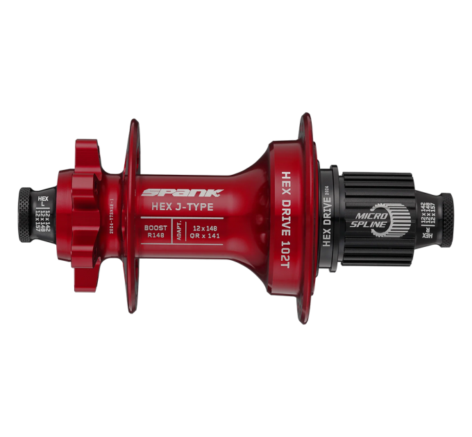 Втулка задняя SPANK HEX J-Type Boost R148 Microspline 32H, Red