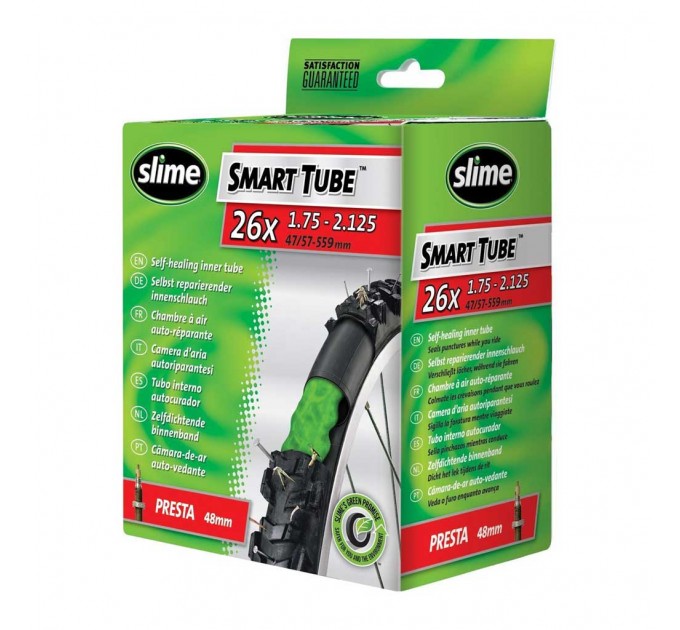Антипрокольная камера с жидкостью 26 x 1.75 - 2.1 PRESTA, Slime