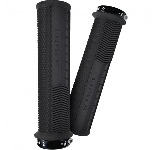 Грипси Peaty's Monarch Grip Knurl, Thin 30>32mm, Race Control, Black