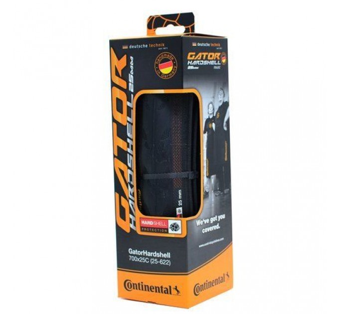 Покрышка Continental Gator Hardshell, 27x1 1/4, 32-630, черная, не складная, Hardshell, Skin, 450гр.