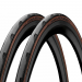 Покрышка бескамерная Continental Grand Prix 5000S TR 28" | 700 x 30C черная/коричневая foldable skin