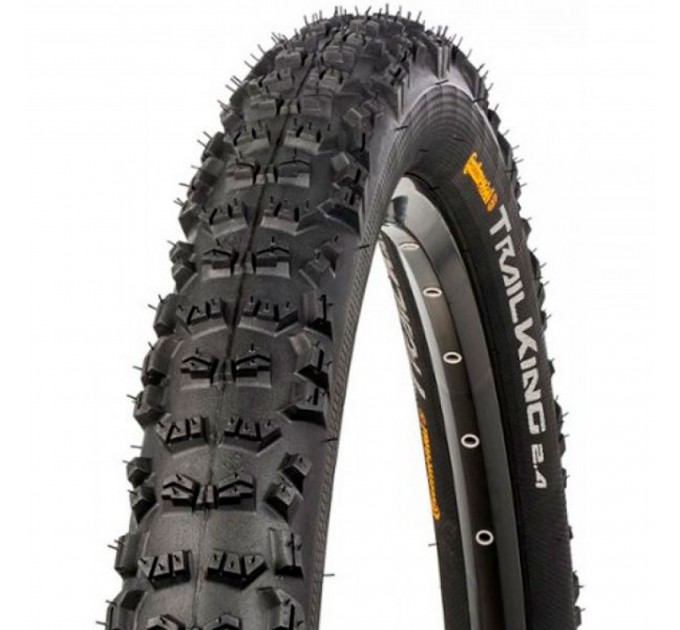 Покрышка бескамерная Continental Trail King, 27.5"x2.60, 65-584, черная, складная, BlackChili, ProTection Apex, Skin, 980 гр.