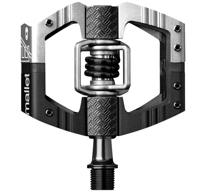 Педали Crankbrothers MALLET E LS, Silver / Black
