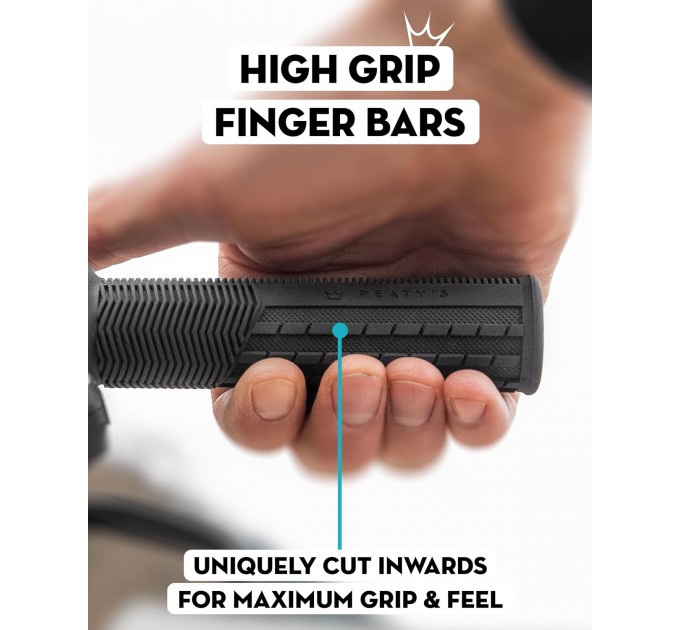 Грипсы Peaty's Monarch Grip, Thick 32>34mm, Knurl Race Control, Gum