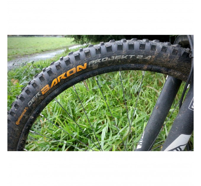 Покрышка Continental Der Baron Projekt 29"x2.4, Фолдинг, Tubeless, ProTection Apex, Skin