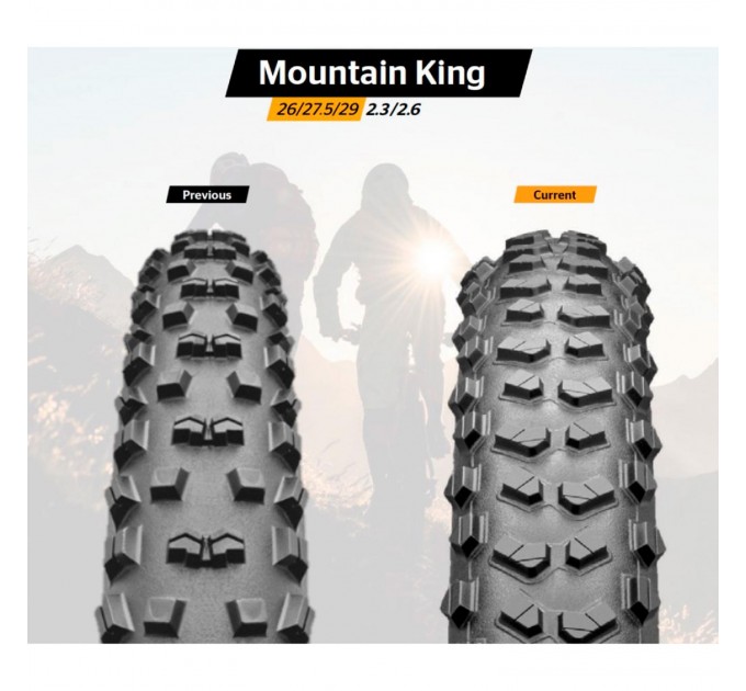 Покрышка Continental Mountain King 2.2, 27.5"x2.20, 55-584, Foldable, PureGrip, Performance, Skin, черный