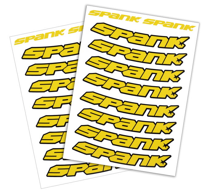 Набір наклейок на обода SPANK Decal kit, Yellow