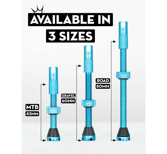 Ніпелі Peaty's x 50to01 Tubeless Valves, 42mm, Rasta
