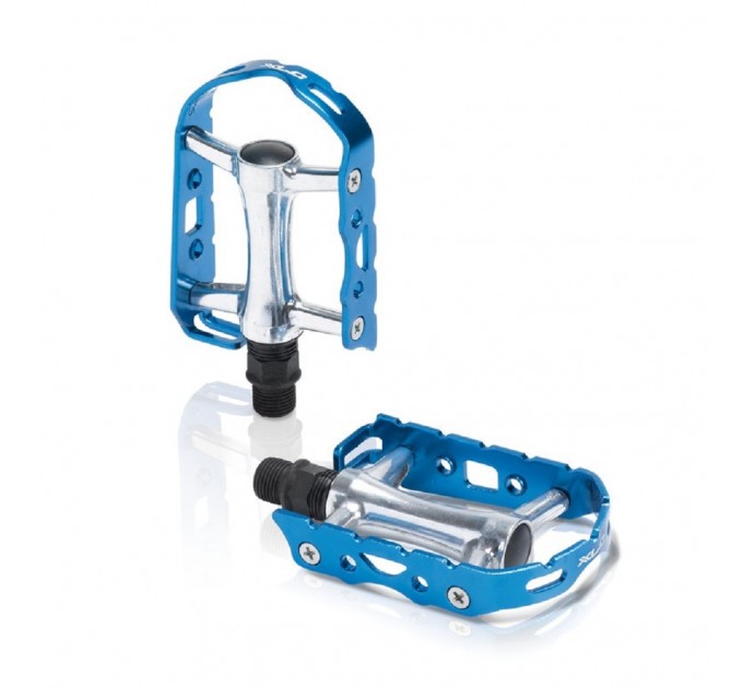 Педали XLC PD-M15, 241 гр, серебристо-синие
