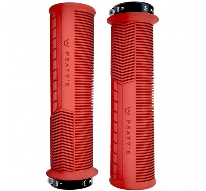 Грипси Peaty's Monarch Grip Mushroom, Thin 30>32mm, Trail Comfort, Red