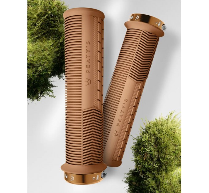 Грипсы Peaty's Monarch Grip, Thick 32>34mm, Mushroom Trail Comfort, Gum