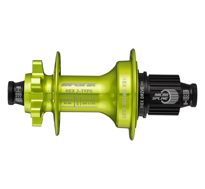 Втулка задняя SPANK HEX J-Type Boost R148 XD 32H, Green