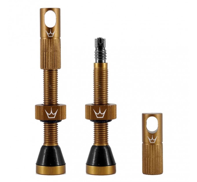 Ніпелі Peaty's x Chris King Tubeless Valves, 42mm, Bourbon