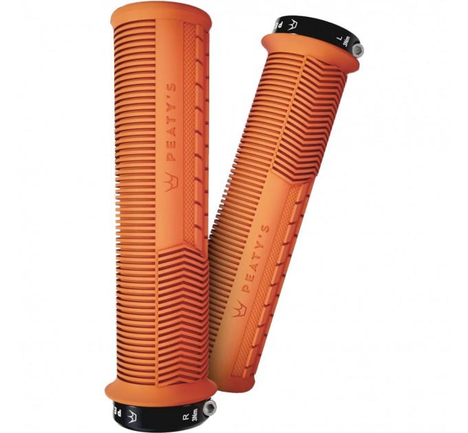 Грипси Peaty's Monarch Grip Mushroom, Thin 30>32mm, Trail Comfort, Mango