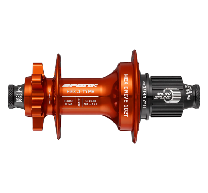 Втулка задняя SPANK HEX J-Type Boost R148 Microspline 32H, Orange