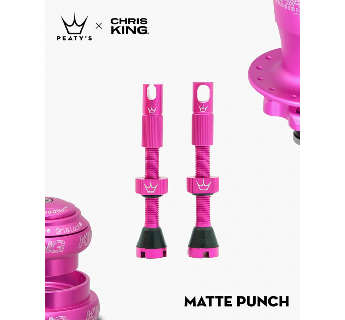 Ниппели Peaty's x Chris King Tubeless Valves, 42mm, Punch