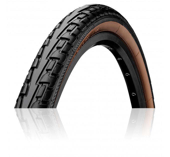 Покрышка Continental RIDE Tour, 28", 700 x 47C (45C), 28 x 1.75, 47-622, Wire, ExtraPuncture Belt, 960гр., черно-коричневый