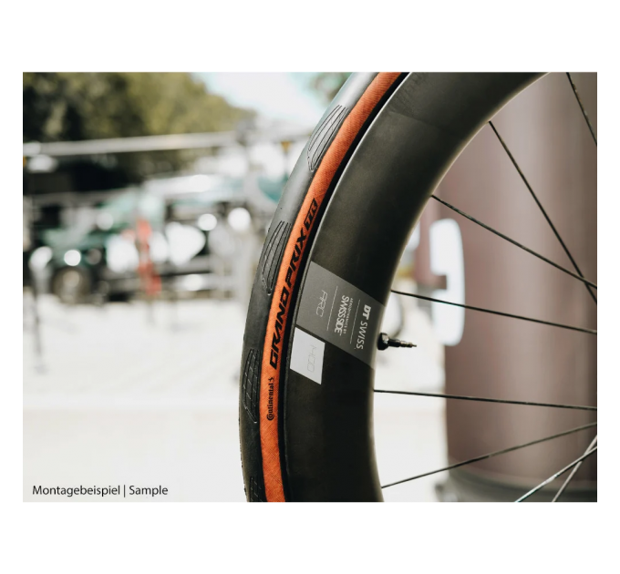 Покрышка бескамерная Continental Grand Prix 28" | 28 X 1.25 | 700 X 32C TR черная/коричневая складная