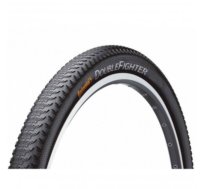 Покрышка Continental Double Fighter III, 24"x1.75, 47-507, черная, не складная, Sport, Skin, 605гр.