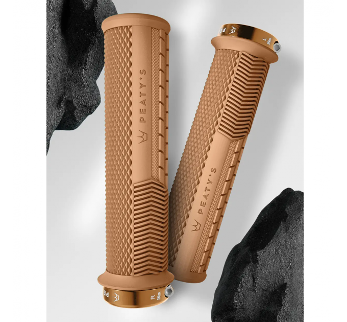 Грипсы Peaty's Monarch Grip, Thin 30>32mm, Knurl Race Control, Gum