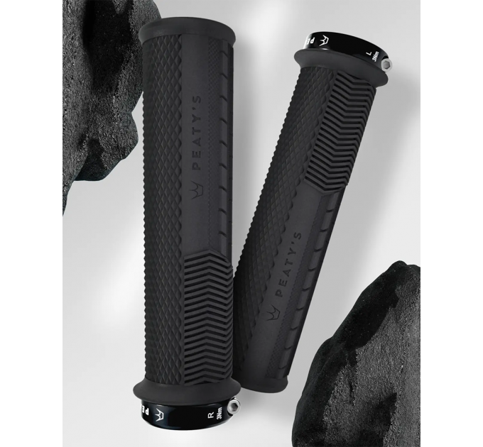 Грипси Peaty's Monarch Grip Knurl, Thick 32>34mm, Race Control, Black