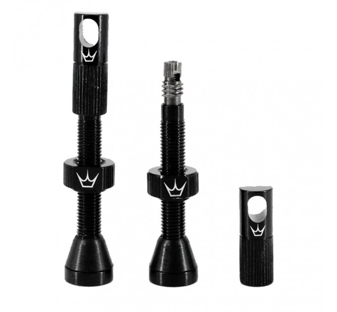 Ніпелі Peaty's x Chris King Tubeless Valves, 42mm, Black