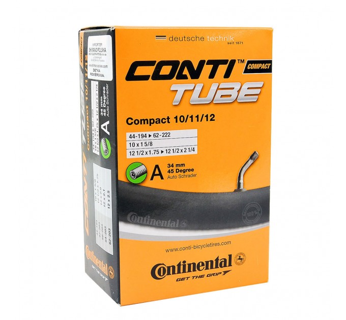 Камера Continental Compact Tube 10/11/12", A34 45, 44-194->62-222, 100 г