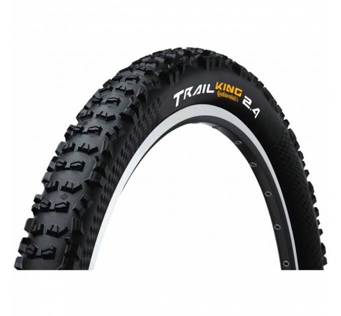 Покрышка Continental Trail King 2.4, 27.5"x2.40, 60-584, Foldable, BlackChili, ProTection Apex, Skin, черный