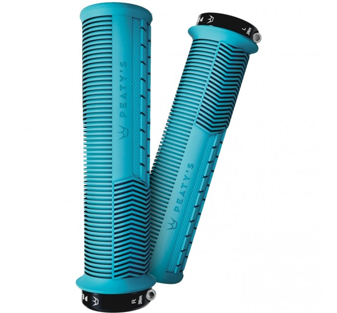 Грипси Peaty's Monarch Grip Mushroom, Thin 30>32mm, Trail Comfort, Turquoise