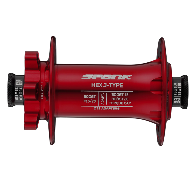 Втулка передняя SPANK HEX J-TYPE Boost F15/20, Red