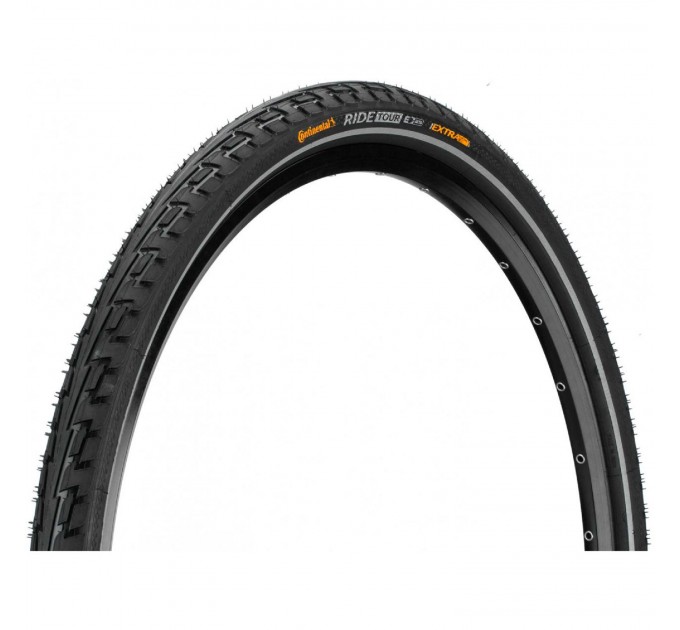 Покрышка Continental RIDE Tour Reflex, 28", 700 x 32C, 28 x 1 1/4 x 1 3/4, 32-622, Wire, ExtraPuncture Belt, 640гр., черный