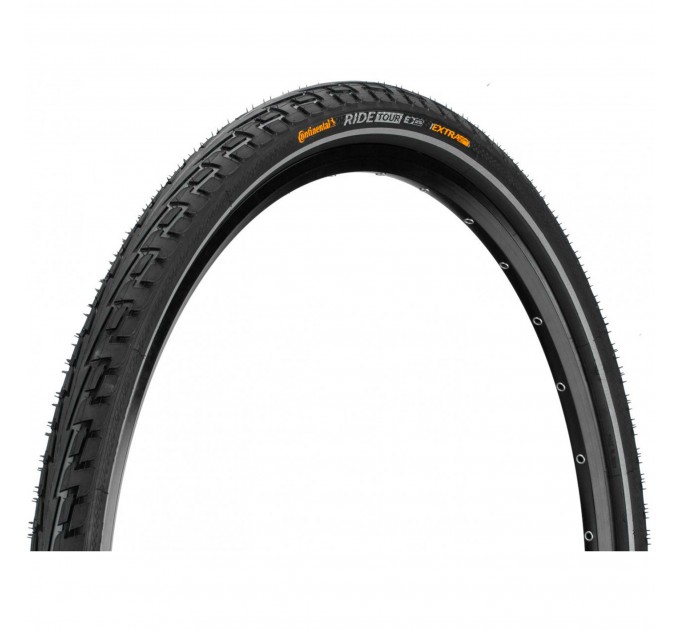 Покрышка Continental RIDE Tour Reflex, 28", 700 x 35C, 28 x 1 3/8 x 1 5/8, 37-622, Wire, ExtraPuncture Belt, 690гр., черный