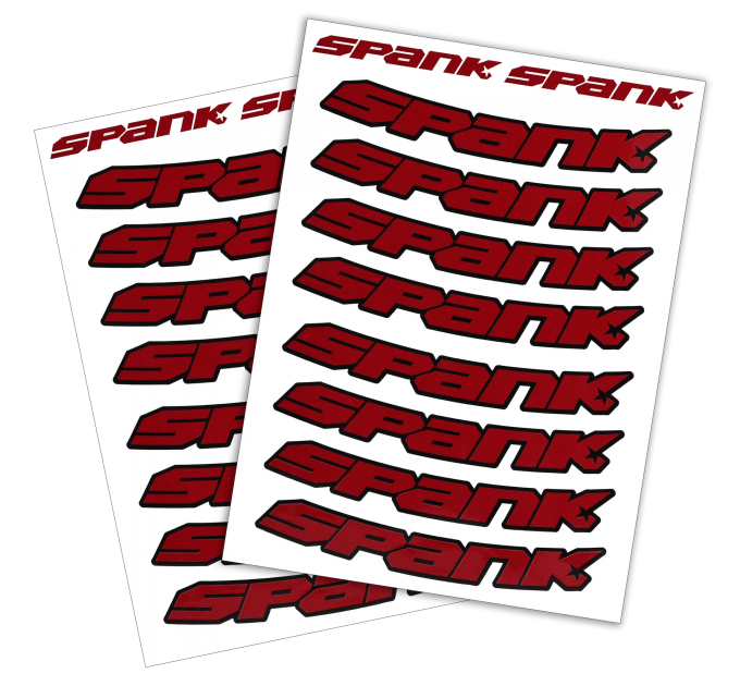 Набор наклеек на обода SPANK Decal kit, Red