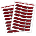 Набор наклеек на обода SPANK Decal kit, Red