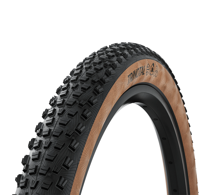 Покрышка бескамерная Continental Trinotal Race Grip 29" | 29 X 2.40 черная/коричневая складная skin