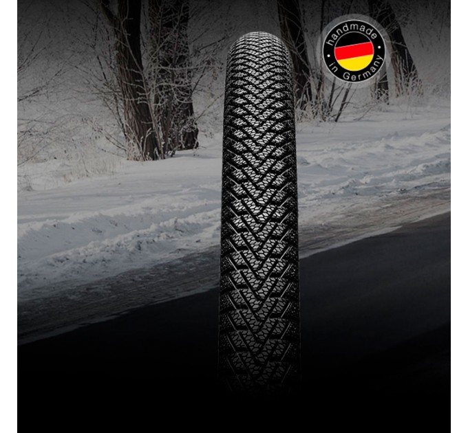 Покрышка Continental Top CONTACT II Winter Premium , 26"x1.90, 50-559, черная, складная, светоотражающая, Vectran Breaker, 610гр.