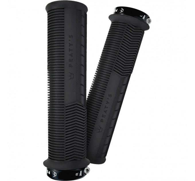 Грипси Peaty's Monarch Grip Mushroom, Thin 30>32mm, Trail Comfort, Black