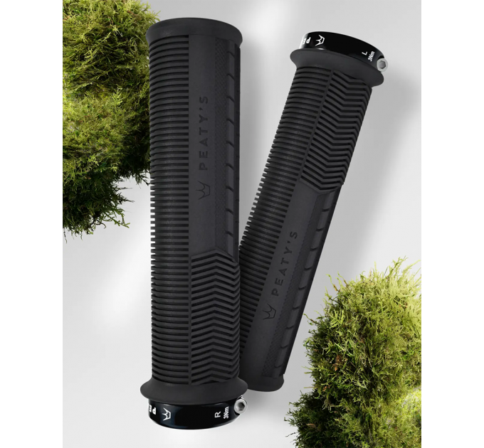 Грипси Peaty's Monarch Grip Mushroom, Thin 30>32mm, Trail Comfort, Black