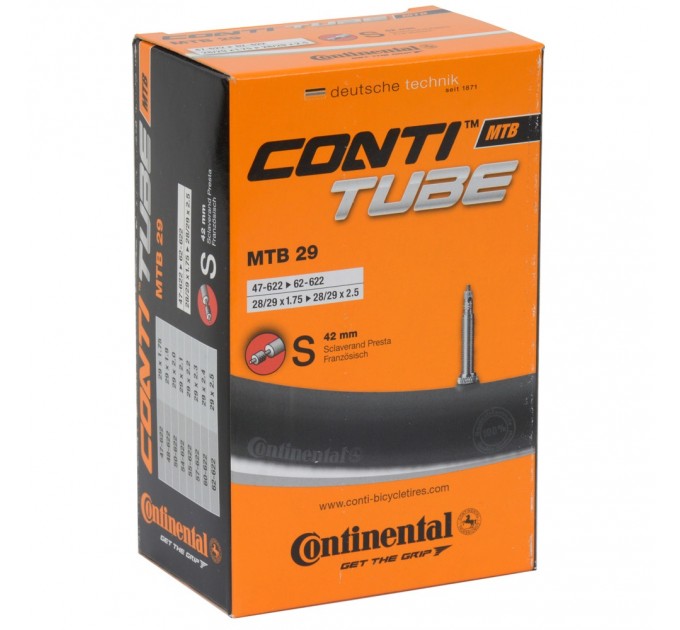 Камера Continental MTB Tube Wide 29" S42 RE [65-622->70-622]