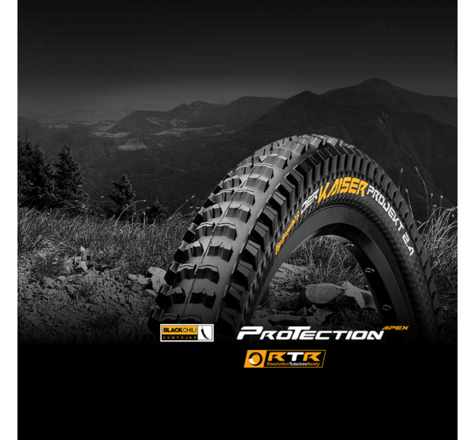 Покрышка Continental Der Kaiser Projekt 27.5"x2.4, Фолдинг, Tubeless, ProTection Apex