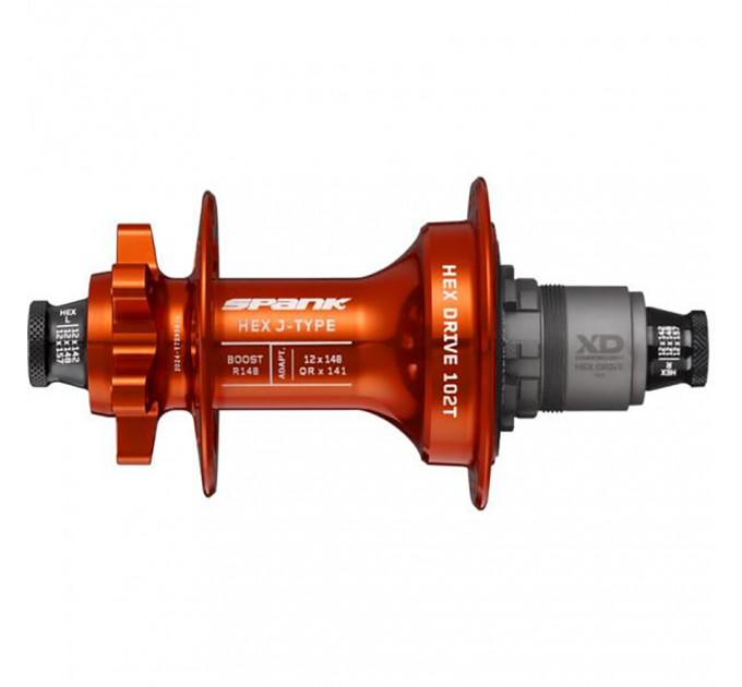 Втулка задняя SPANK HEX J-Type Boost R148 XD 32H, Orange