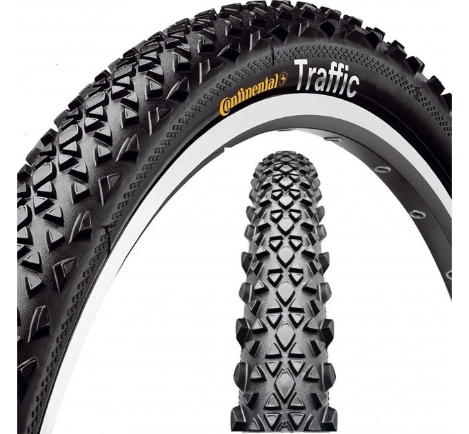 Покрышка Continental Traffic II, 26"x2.10, 54-559, Wire, Sport, 860 г, черный