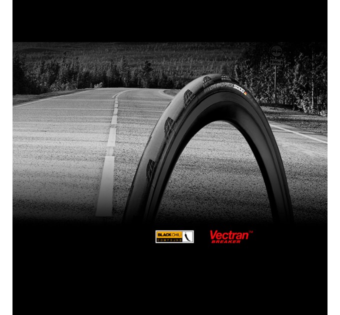 Покрышка Continental Grand Prix 5000 28" | 700 x 30C черная, складная, skin