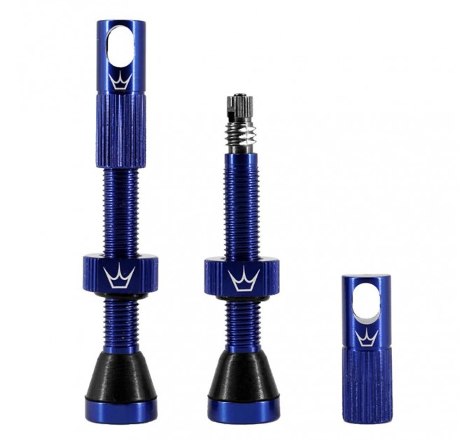 Ніпелі Peaty's x Chris King Tubeless Valves, 42mm, Navy