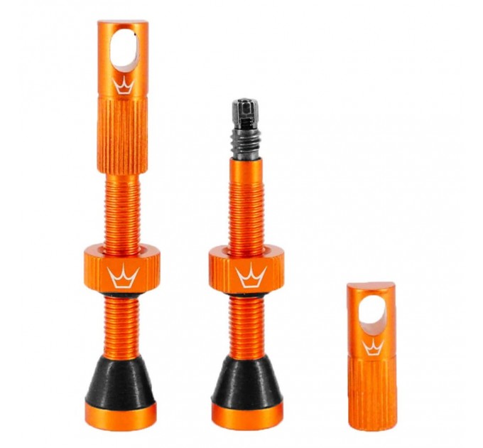Ніпелі Peaty's x Chris King Tubeless Valves, 42mm, Mango