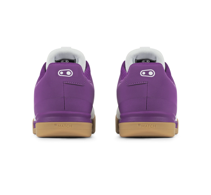 Велообувь CrankBrothers SHOES STAMP LACE WHITE / PURPLE - GUM OUTSOLE - BERNARD KERR 10.0