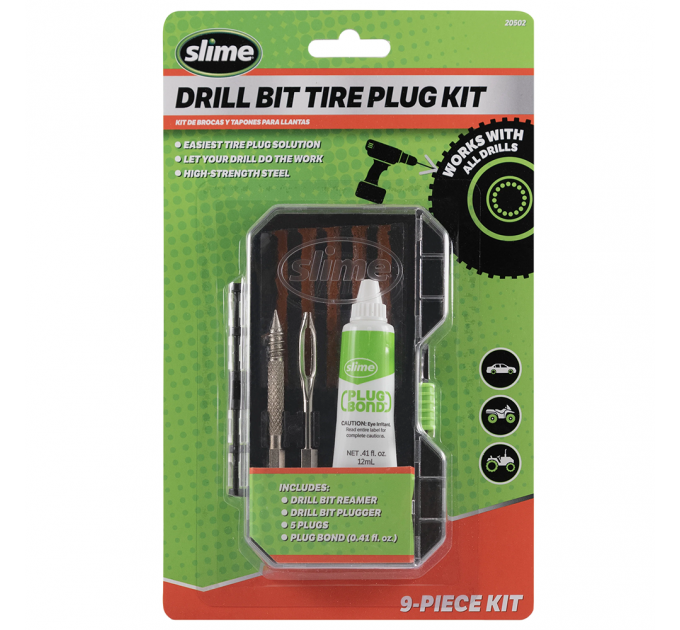 Ремкомплект для бескамерки Slime Tubeless Tire Plug Drill Bit Kit