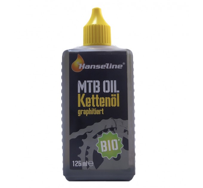 Смазка для цепи Hanseline BIO-MTB-Oil, 125мл (графитная)