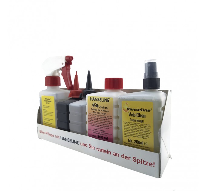 Средство для ухода за велосипедом Hanseline Cycle-Maintenance-Set 5шт.