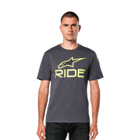 Футболка Alpinestars RIDE 4.0 CSF TEE CHARC/LIME/BLK, M